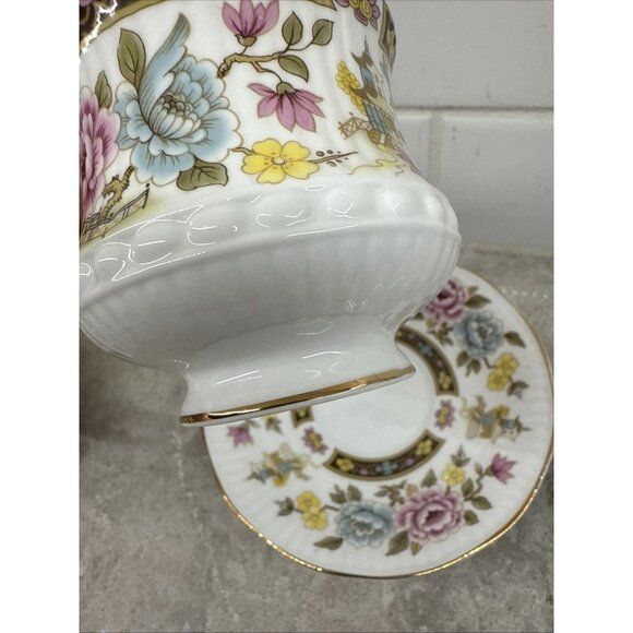 Rosina Queen's Cathay Teacup and Saucer Bone China England Excellent Condition - Picture 7 of 11